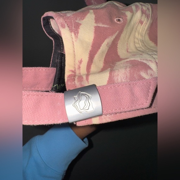 GENZERO The dog ear‎ cross pink distressed baseball cap main image 6